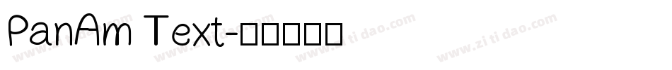 PanAm Text字体转换